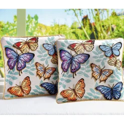 Online Tempsl 2 housses coussin papillons