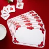 New Tempsl 6 sets de table poinsettia +6 sous-verre