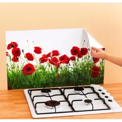 Clearance Tempsl Anti-éclaboussures coquelicots