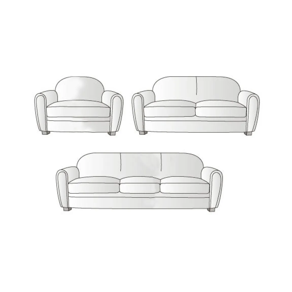 Online Tempsl Anti-glisse housse : Set canapé 3 places