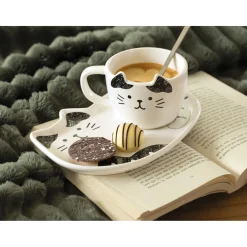 Outlet Tempsl Assiette et tasse chat