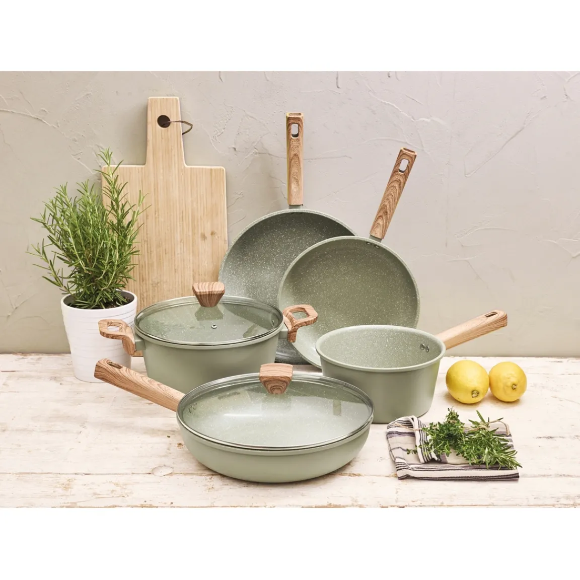 Sale Tempsl Batterie de cuisine 7 pièces Oliwood PRADEL FRANCE®