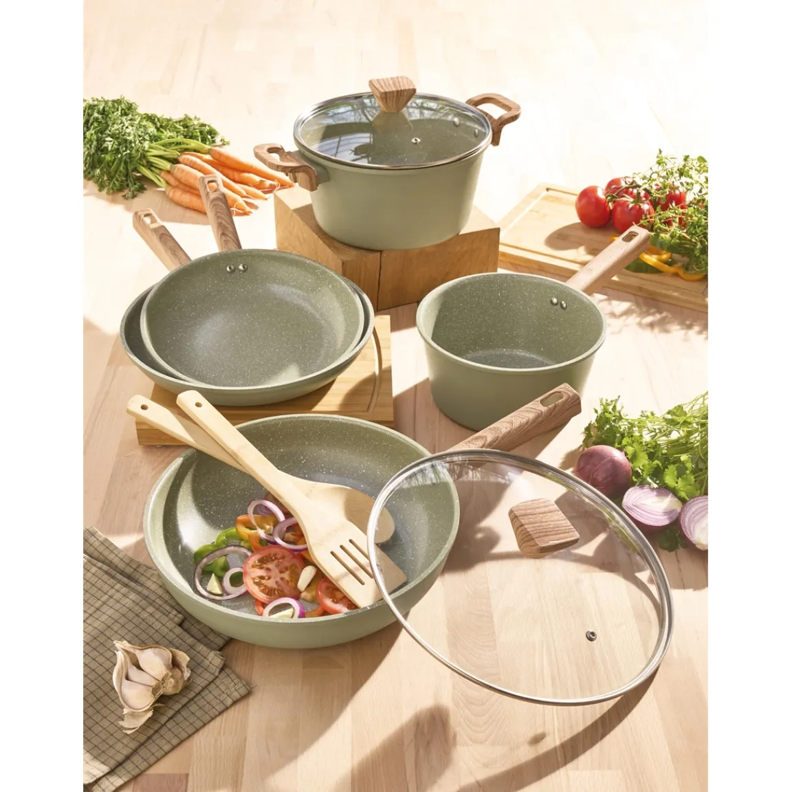 Sale Tempsl Batterie de cuisine 7 pièces Oliwood PRADEL FRANCE®