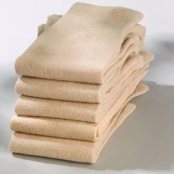 Sale Tempsl Chaussettes "orteils" soie beige : 5 paires - Taille unique