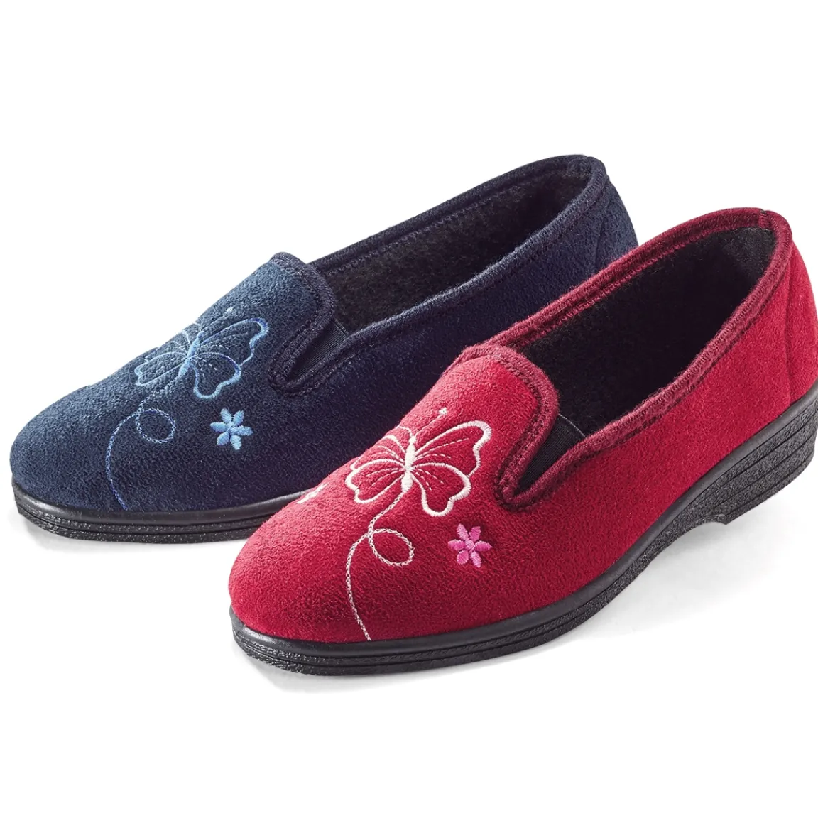 Hot Tempsl Chaussons Butterfly marine ou rouge