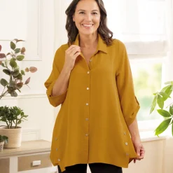 Best Tempsl Chemise ample moutarde