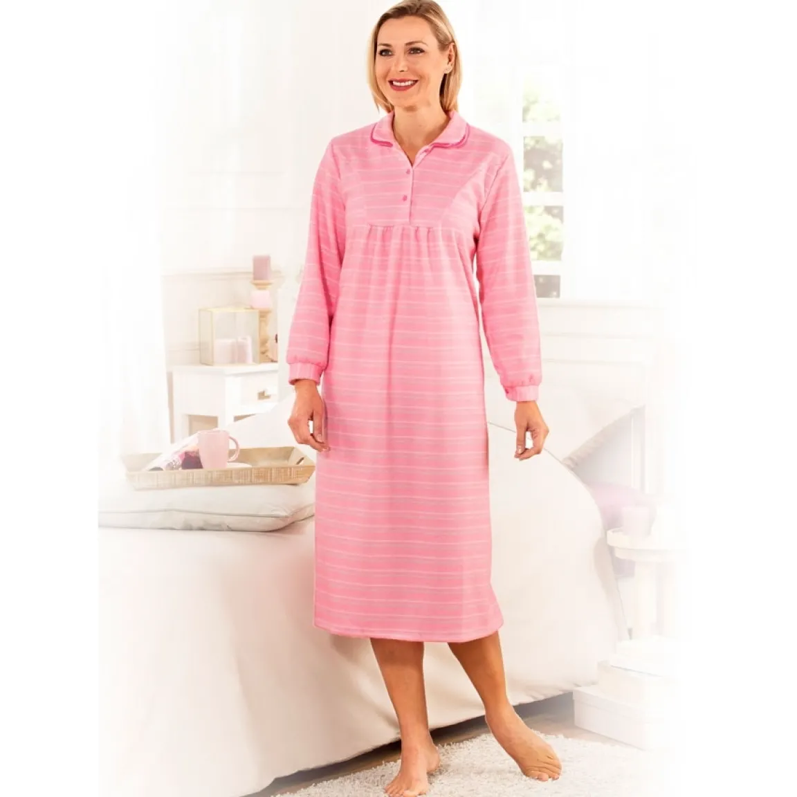 Hot Tempsl Chemise de nuit "Doucette" rose - taille XXL