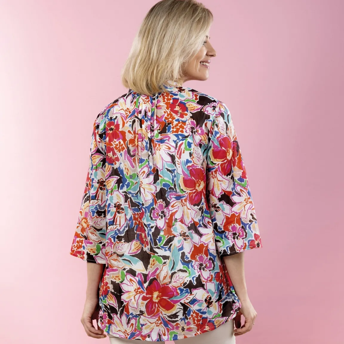 Online Tempsl Chemisier long imprimé fleuri