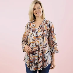 Tempsl Chemisier plissé imprimé