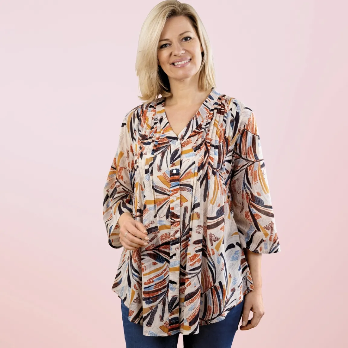 Tempsl Chemisier plissé imprimé