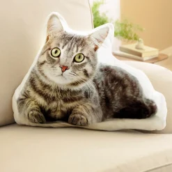 Tempsl Coussin forme de chat