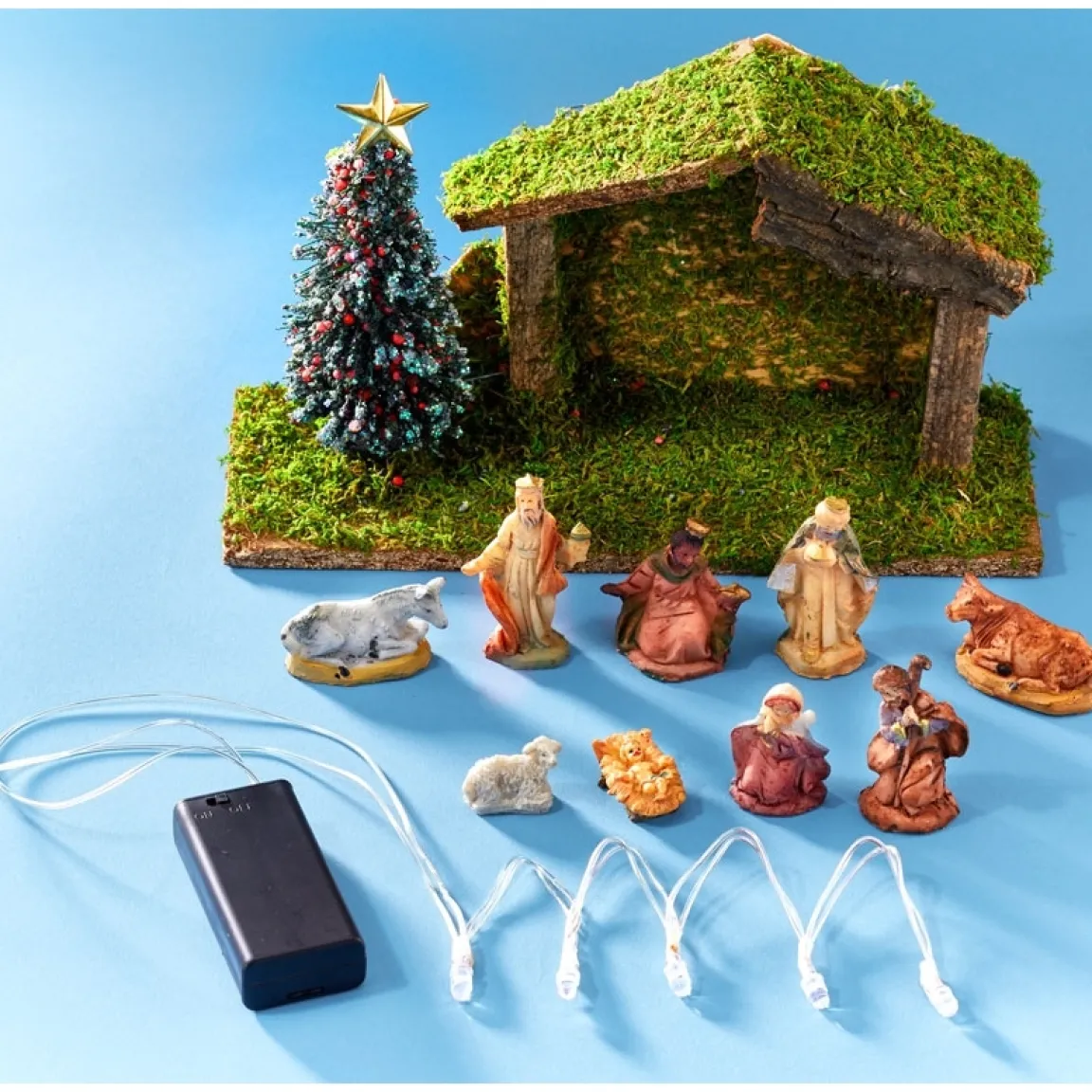 Discount Tempsl Crèche de Noël LED