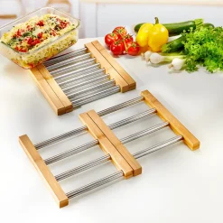 Outlet Tempsl Dessous plat bambou/inox