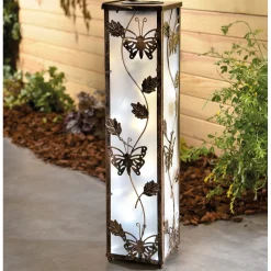 New Tempsl Lampe de sol papillons solaire