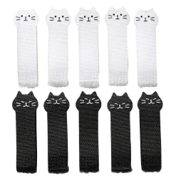 New Tempsl Lot de 10 attaches câbles chats
