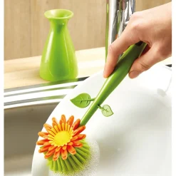 Discount Tempsl Lot de 2 brosses vaisselle fleur