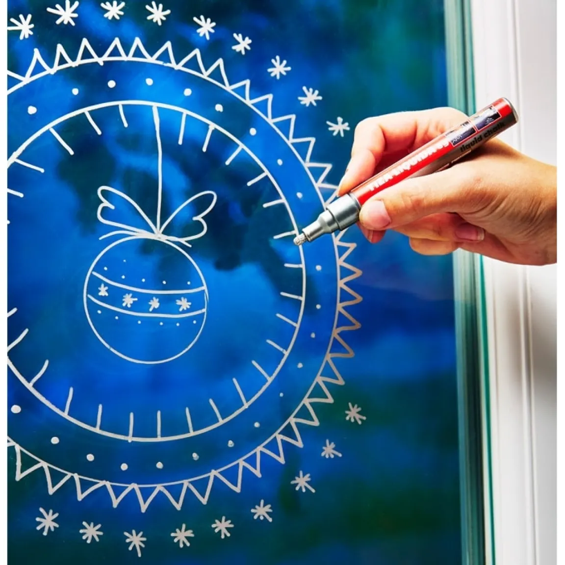 Tempsl Lot de 2 craies liquides argent + or