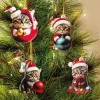 Tempsl Lot de 4 décorations chats