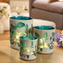 Outlet Tempsl Lot de 3 photophores