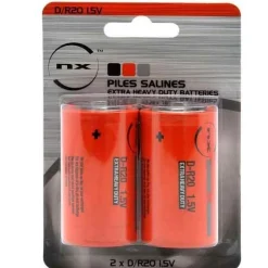 New Tempsl Lot de 2 Piles D R20