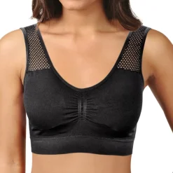 Discount Tempsl Lot de 3 soutiens-gorge respirants Noir/chair/blanc - taille XL