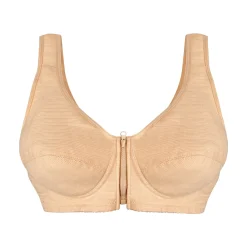 Clearance Tempsl Lot de 3 soutiens-gorge zippés Gris + vieux rose + chair - taille M