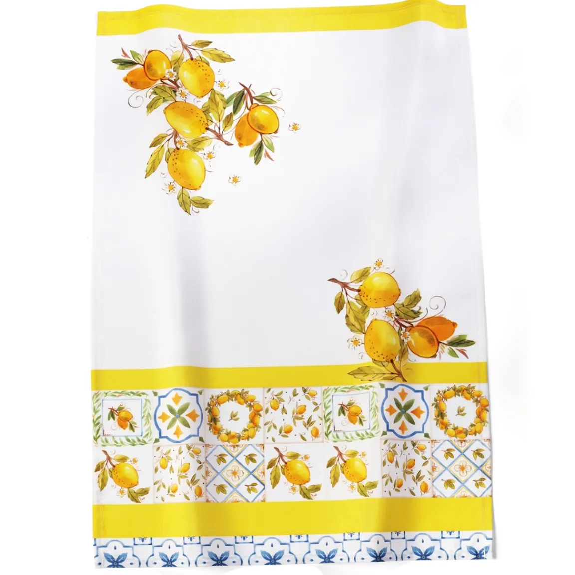 Hot Tempsl Lot de 2 torchons citron