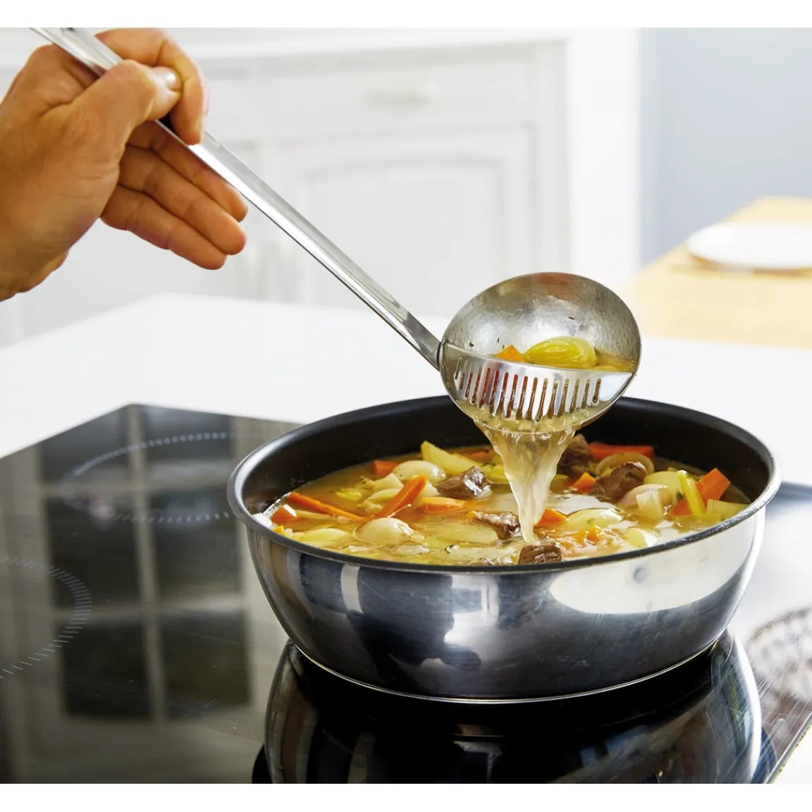 New Tempsl Louche écumoire inox