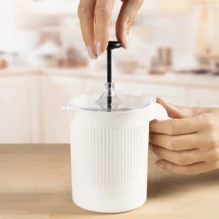 Clearance Tempsl Mousseur à lait manuel