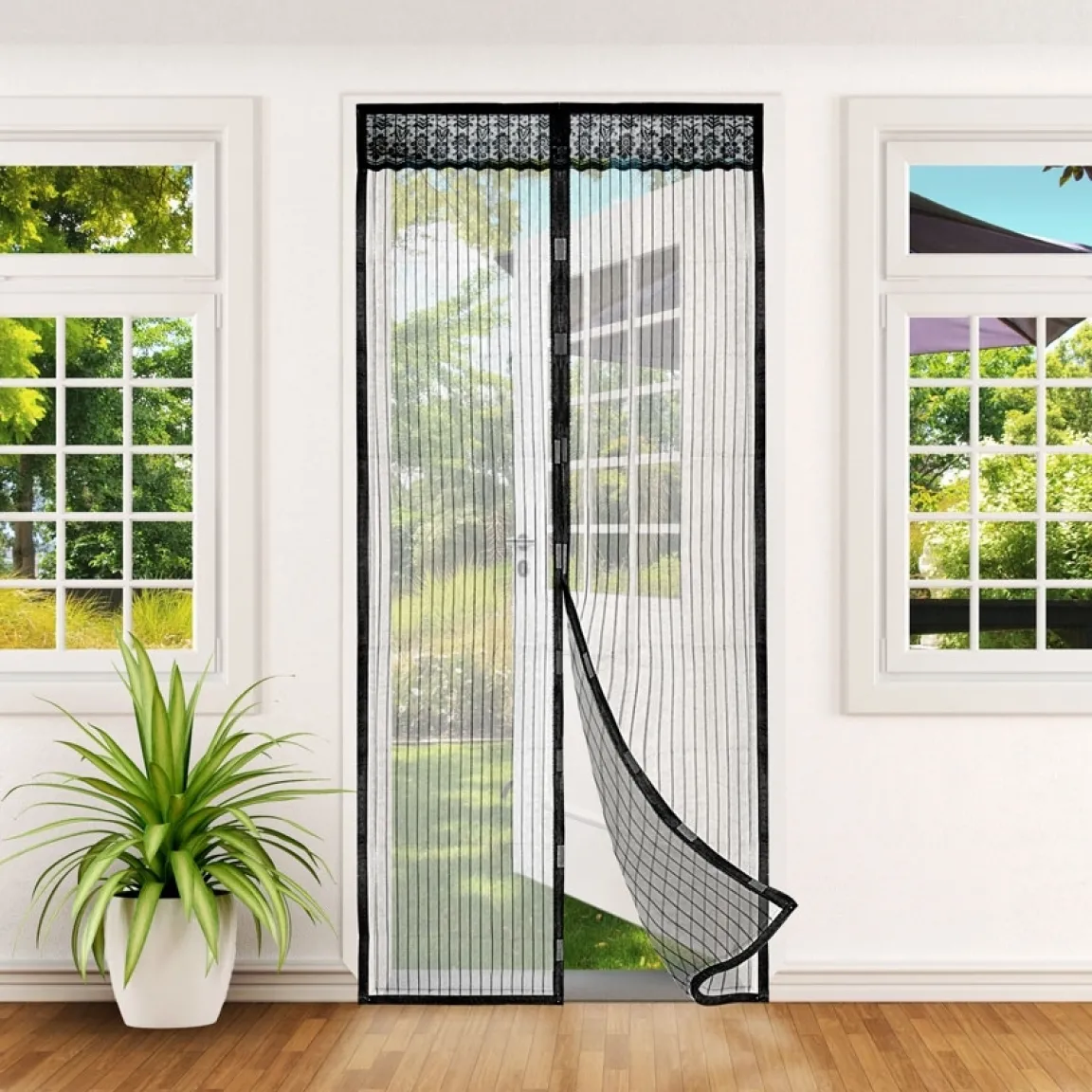 Sale Tempsl Moustiquaire magnétique pour porte ou lot de 2