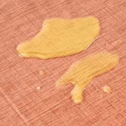 Tempsl Nappe cirée effet tissage Potiron rectangle 140X200 cm