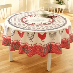 Sale Tempsl Nappe poules ronde ou rectangulaire