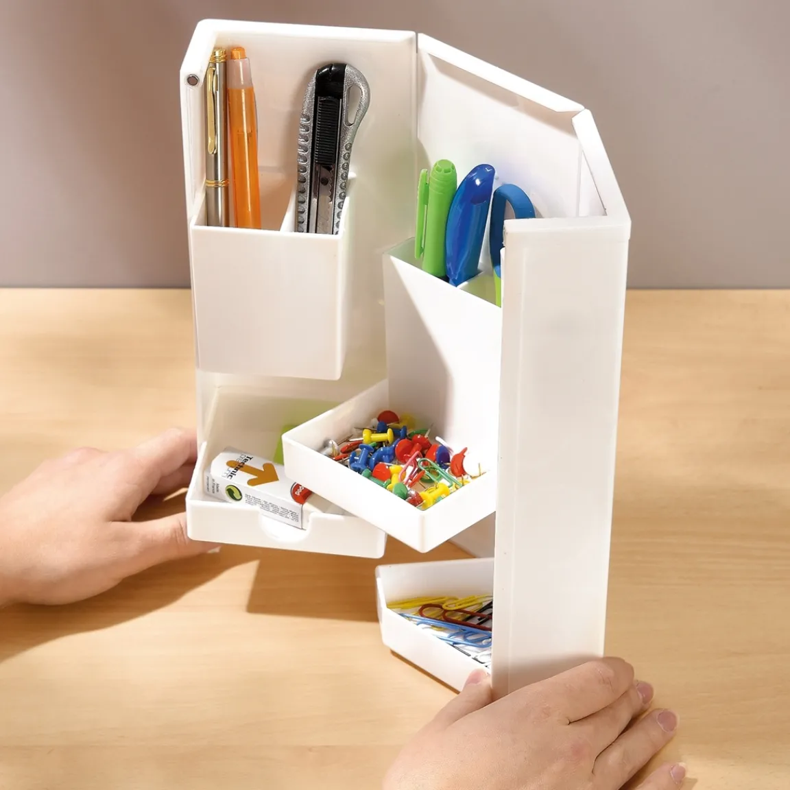 Tempsl Organiseur de bureau repliable