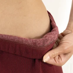 Tempsl Pantalon élastiqué bordeaux ou noir