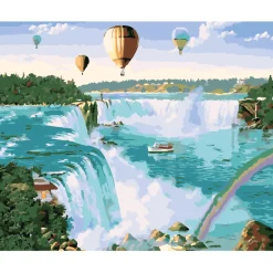 Hot Tempsl Peinture par numéros Rêve en montgolfière