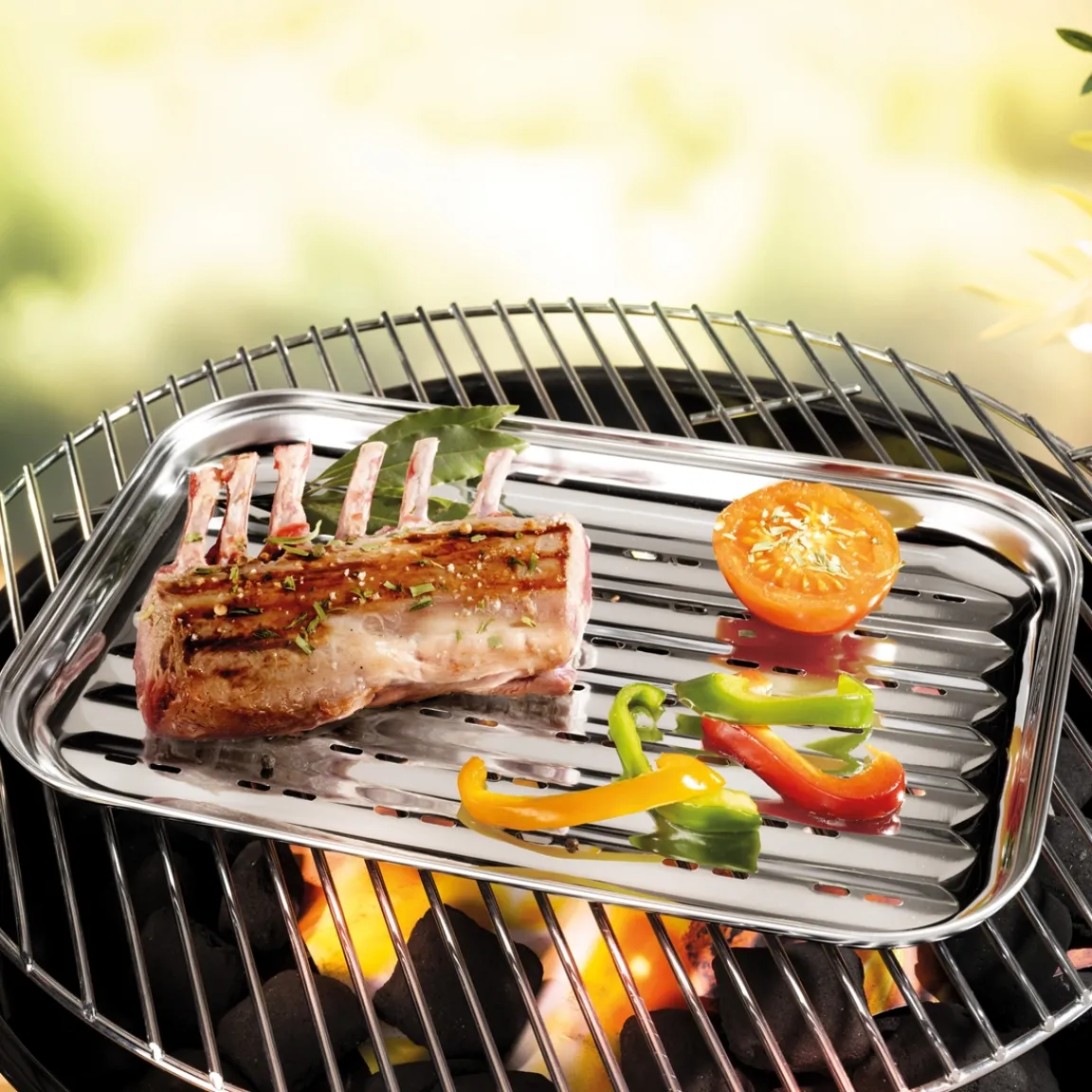 New Tempsl Plat barbecue inox
