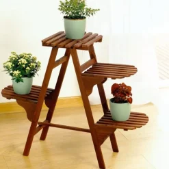 Best Tempsl Porte plantes en bois