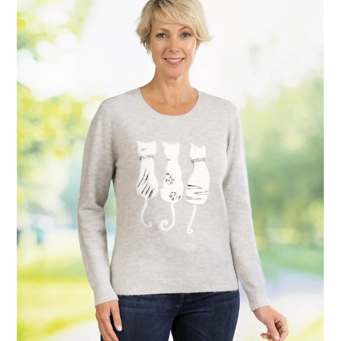 Tempsl Pull chat gris