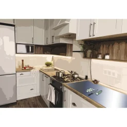 New Tempsl Rouleau métallisé de protection cuisine