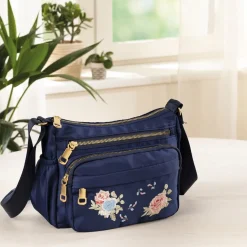 Clearance Tempsl Sac RFID multipoches brodé