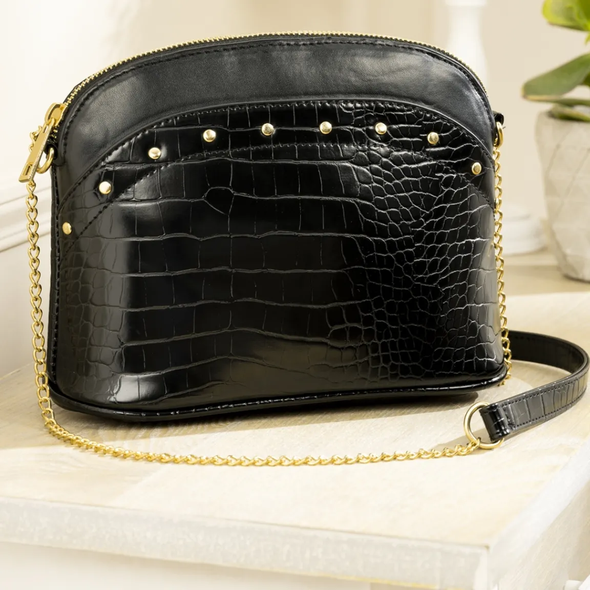 Tempsl Sac vernis noir