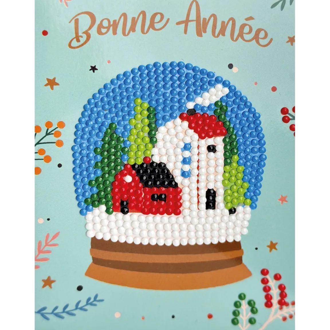 Hot Tempsl Set de 4 cartes postales à diamanter Nouvel an