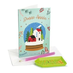 Hot Tempsl Set de 4 cartes postales à diamanter Nouvel an