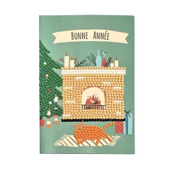 Hot Tempsl Set de 4 cartes postales à diamanter Nouvel an