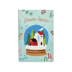 Hot Tempsl Set de 4 cartes postales à diamanter Nouvel an