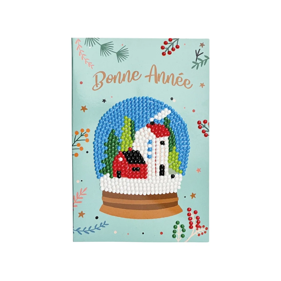 Hot Tempsl Set de 4 cartes postales à diamanter Nouvel an