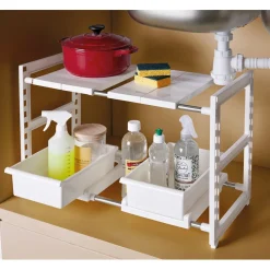 Sale Tempsl Sous-évier réglable 2 tiroirs