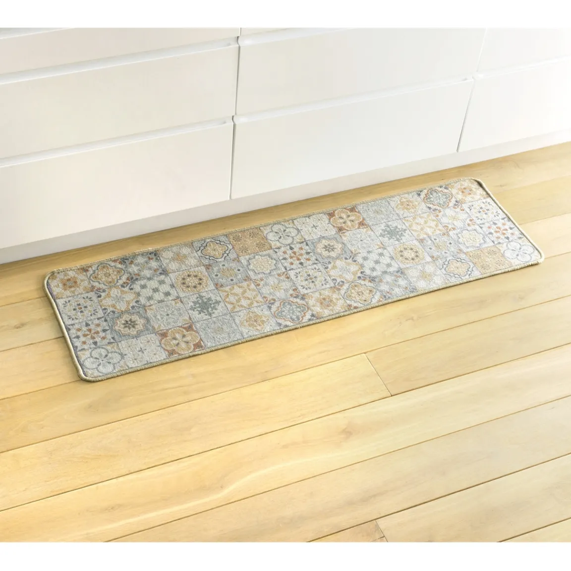 Online Tempsl Tapis carreaux ciment bleu ou beige