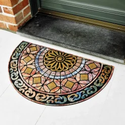 Clearance Tempsl Tapis demi-lune vitraux