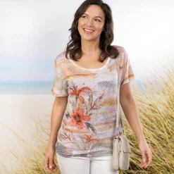 Discount Tempsl Tee-shirt imprimé Lys